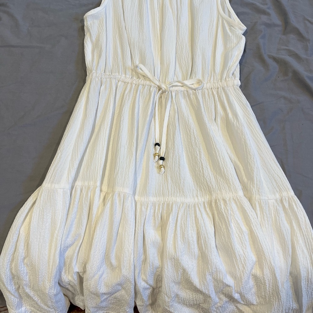 Calvin Klein white gauze summer dress